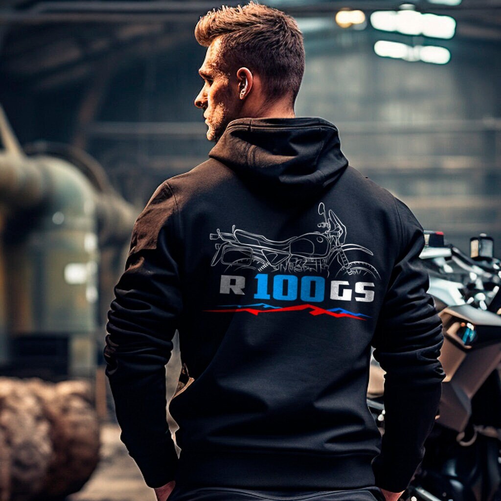 BMW R100 GS Hoodie - Motorcycle Sweatshirt for Motorrad Riders