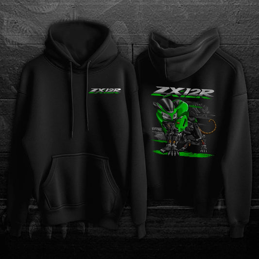 Kawasaki ZX12R Panther 2000-02 Inspired Hoodie - Motorcycle Sweatshirt for Riders