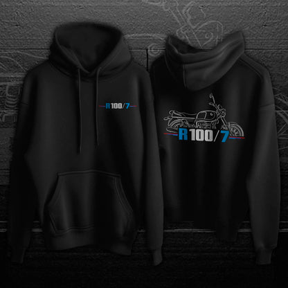 BMW R100 /7 Hoodie - Motorcycle Sweatshirt for Motorrad Riders