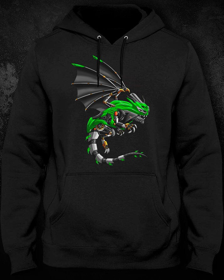 Kawasaki ZX14R Inspired Hoodie - Motorcycle Sweatshirt for Riders