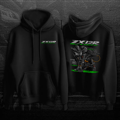 Kawasaki ZX12R Panther 2000-02 Inspired Hoodie - Motorcycle Sweatshirt for Riders