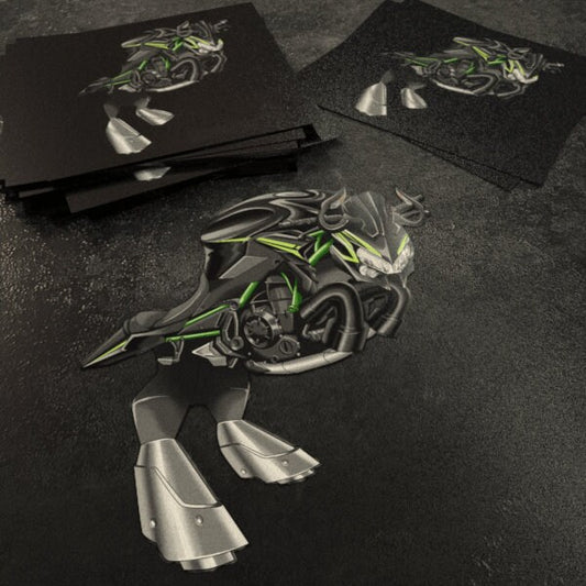 Kawasaki Z 650 Inspired Stickers - Set of 3 Motorcycle Decals for Riders