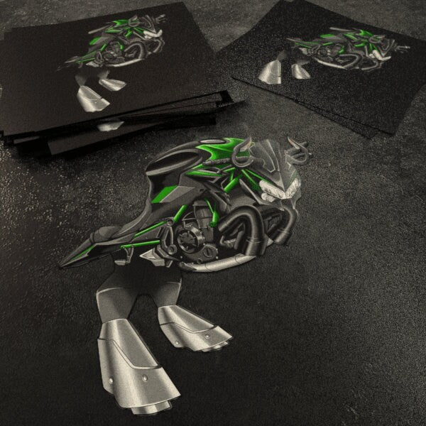 Kawasaki Z 650 Inspired Stickers - Set of 3 Motorcycle Decals for Riders