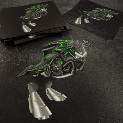 Kawasaki Z 650 Inspired Stickers - Set of 3 Motorcycle Decals for Riders
