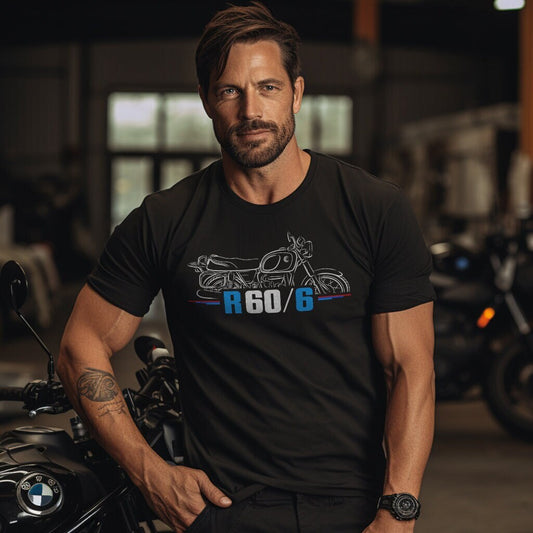 BMW R60/6 T-Shirt - Motorcycle Tee Shirt for Motorrad Riders