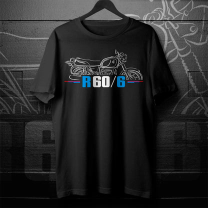 BMW R60/6 T-Shirt - Motorcycle Tee Shirt for Motorrad Riders