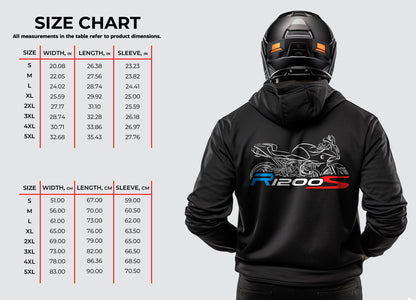 BMW R1200S Hoodie - Motorcycle Sweatshirt for Motorrad Riders