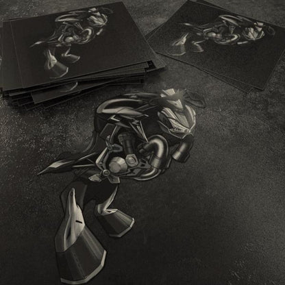 Kawasaki Z 900 Inspired Stickers - Set of 3 Motorcycle Decals for Riders