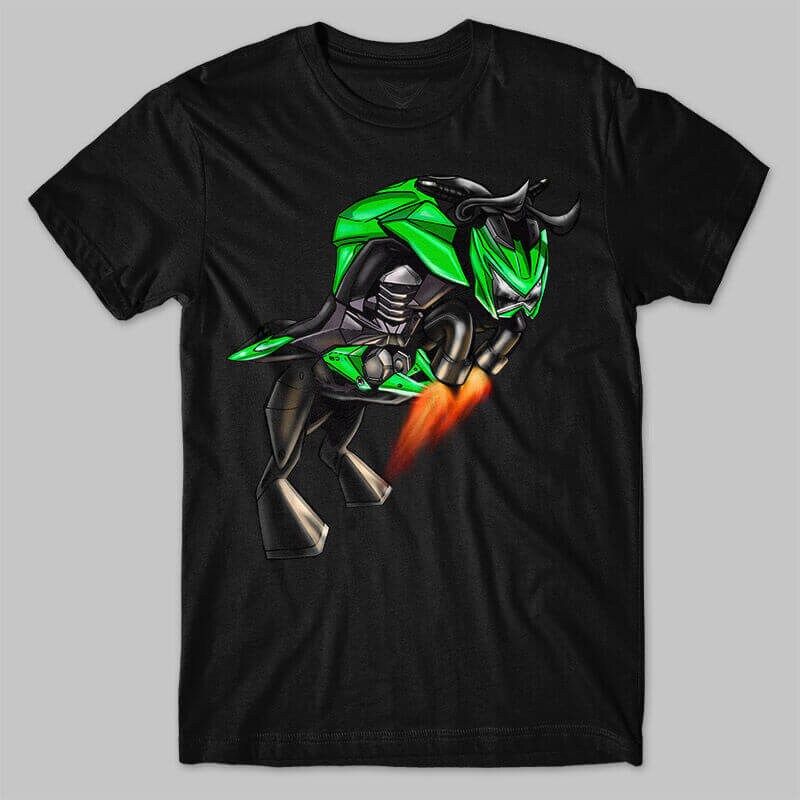 Kawasaki Z 800 Inspired T-Shirt - Motorcycle Tee Shirt for Riders