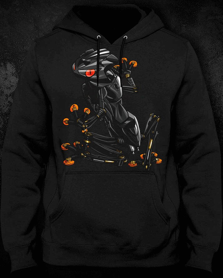 Kawasaki Ninja ZX-6R 2004-05 Inspired Hoodie - Motorcycle Sweatshirt for Riders