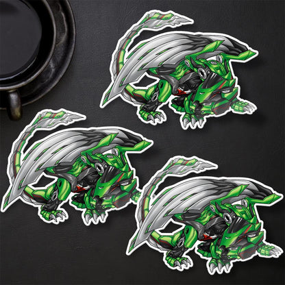 Kawasaki Ninja ZX-10R 2021-24 Inspired Stickers - Set of 3 Motorcycle Decals for Riders
