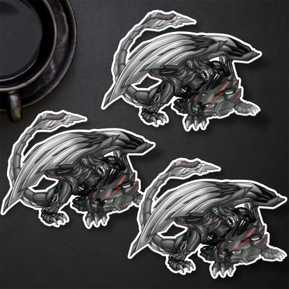 Kawasaki Ninja ZX-10R 2021-24 Inspired Stickers - Set of 3 Motorcycle Decals for Riders