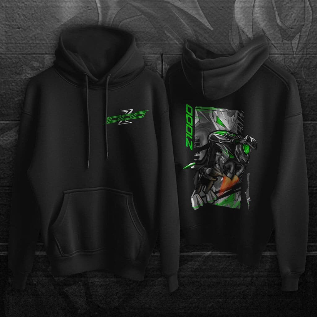 Kawasaki Z 1000 2017-20 Inspired Hoodie - Motorcycle Sweatshirt for Riders