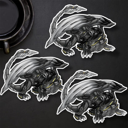 Kawasaki Ninja ZX-10R 2021-24 Inspired Stickers - Set of 3 Motorcycle Decals for Riders