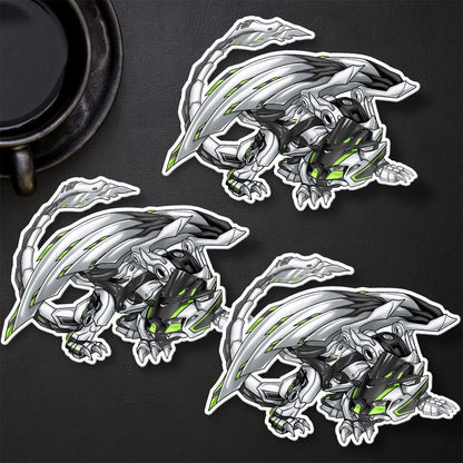 Kawasaki Ninja ZX-10R 2021-24 Inspired Stickers - Set of 3 Motorcycle Decals for Riders