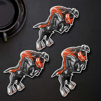 Kawasaki Z 1000 2014-16 Inspired Stickers - Set of 3 Motorcycle Decals for Riders