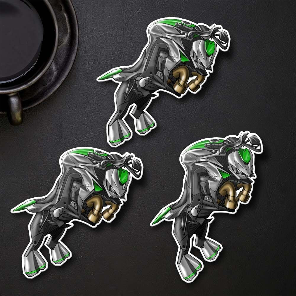 Kawasaki Z 1000 2014-16 Inspired Stickers - Set of 3 Motorcycle Decals for Riders