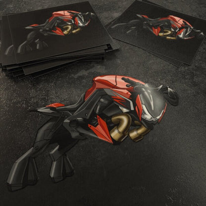 Kawasaki Z 1000 Inspired Stickers - Set of 3 Motorcycle Decals for Riders