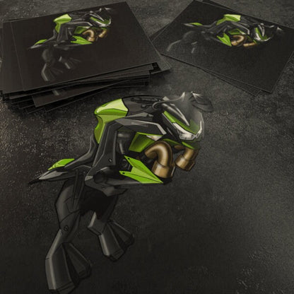 Kawasaki Z 1000 Inspired Stickers - Set of 3 Motorcycle Decals for Riders