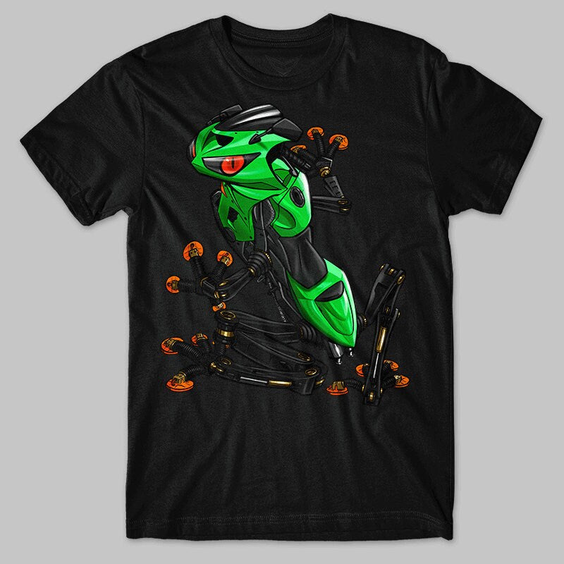 Kawasaki Ninja ZX-6R 2004-05 Inspired T-Shirt - Motorcycle Tee Shirt for Riders