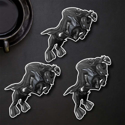 Kawasaki Z 1000 2014-16 Inspired Stickers - Set of 3 Motorcycle Decals for Riders