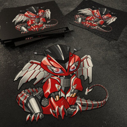 Kawasaki ZX-6R 2009-12 Inspired Stickers - Set of 3 Motorcycle Decals for Riders