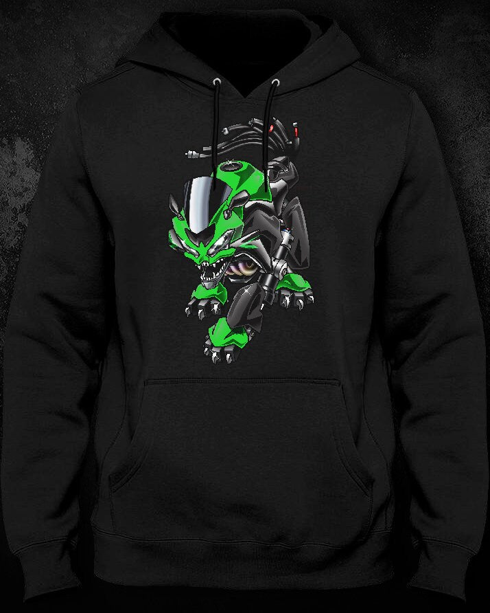 Kawasaki ZX-6R 2019-21 Inspired Hoodie - Motorcycle Sweatshirt for Riders