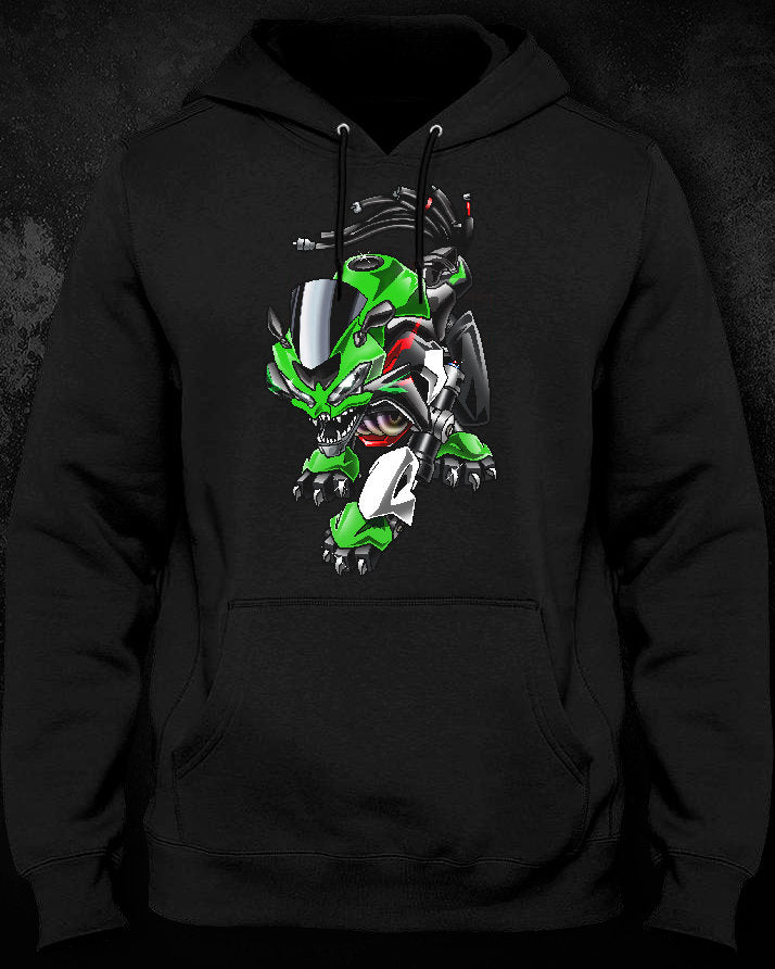 Kawasaki ZX-6R 2019-21 Inspired Hoodie - Motorcycle Sweatshirt for Riders