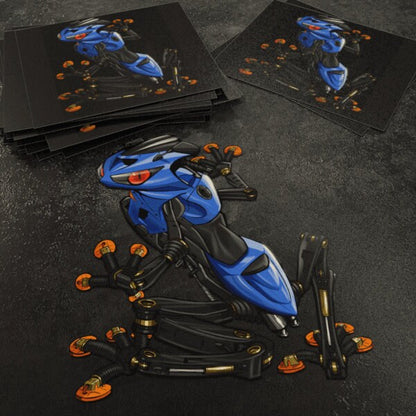 Kawasaki Ninja ZX-6R 2004-05 Inspired Stickers - Set of 3 Motorcycle Decals for Riders