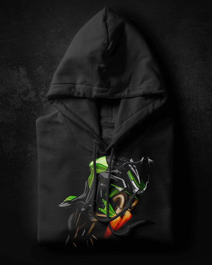Kawasaki Z 1000 Inspired Hoodie - Motorcycle Sweatshirt for Riders