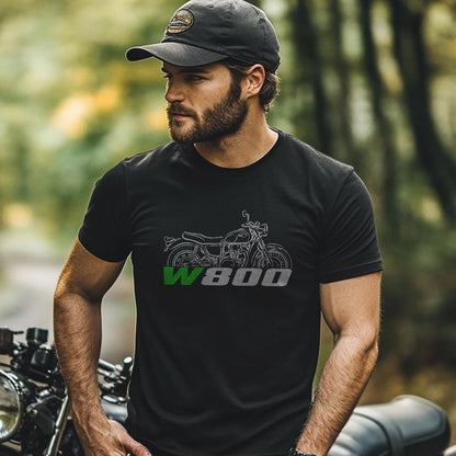 Kawasaki W800 Inspired T-Shirt - Motorcycle Tee Shirt for Riders