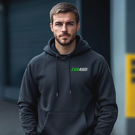 Kawasaki ZXR 400 Inspired Hoodie - Motorcycle Sweatshirt for Riders