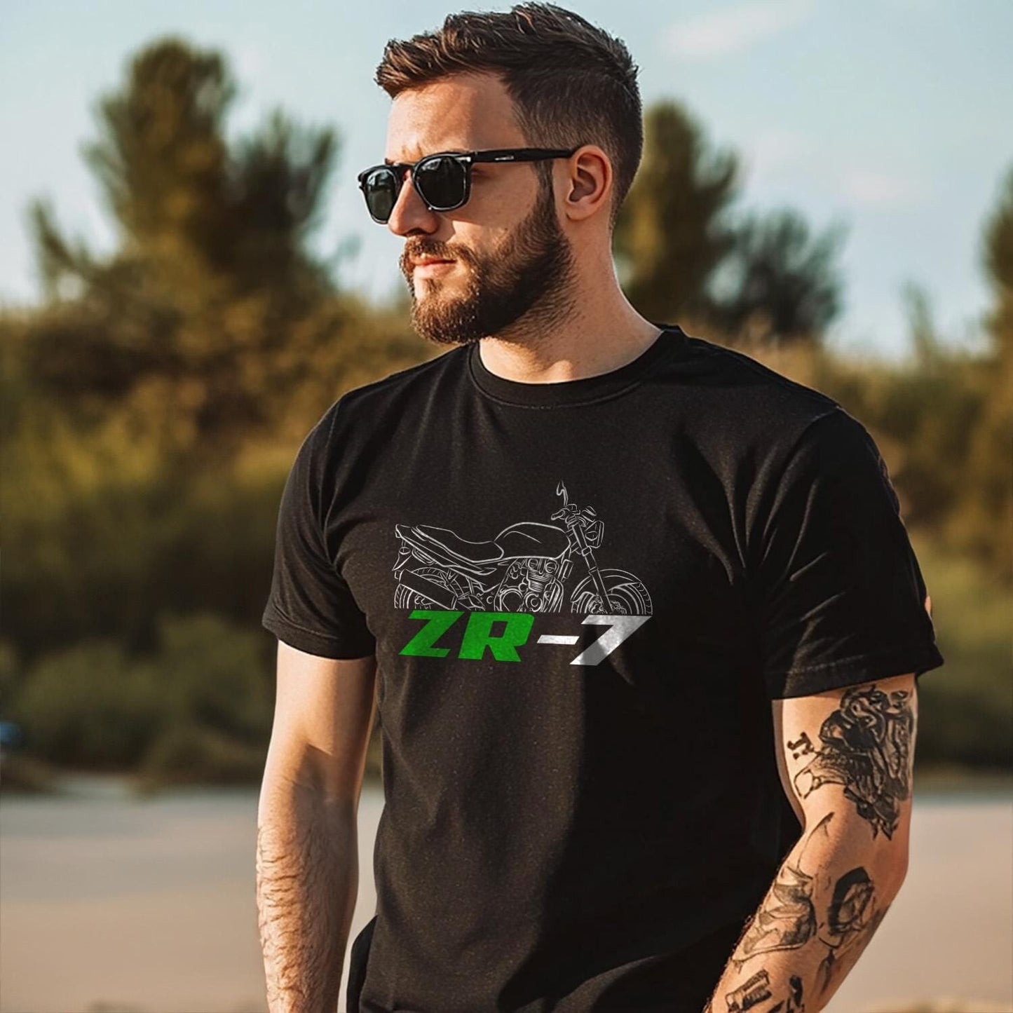 Kawasaki ZR-7 & ZR-7S Inspired T-Shirt - Motorcycle Tee Shirt for Riders