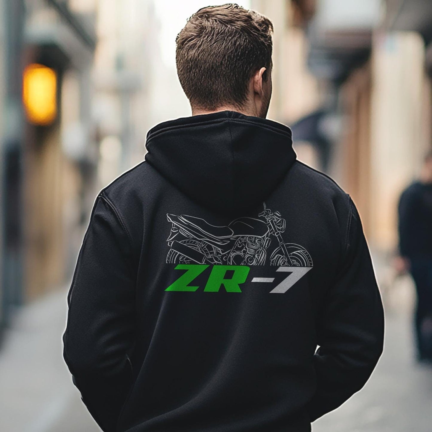 Kawasaki ZR-7 & ZR-7S Inspired Hoodie - Motorcycle Sweatshirt for Riders