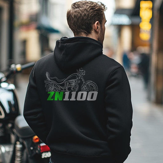 Kawasaki ZN1100 Inspired Hoodie - Motorcycle Sweatshirt for Riders