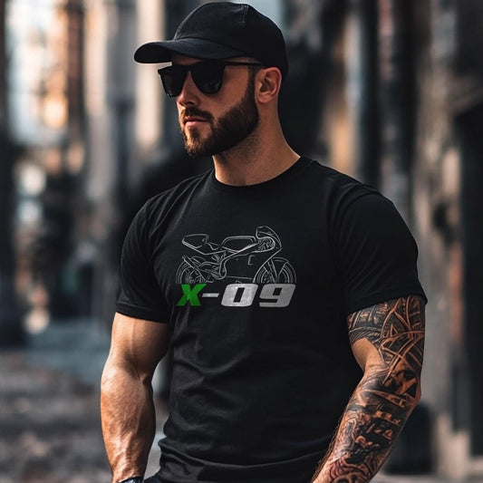 Kawasaki X-09 1992 Inspired T-Shirt - Motorcycle Tee Shirt for Riders