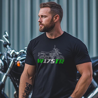 Kawasaki W175TR 2023 - 2024 Inspired T-Shirt - Motorcycle Tee Shirt for Riders