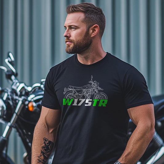 Kawasaki W175TR 2023 - 2024 Inspired T-Shirt - Motorcycle Tee Shirt for Riders