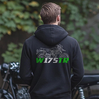 Kawasaki W175TR 2023 - 2024 Inspired Hoodie - Motorcycle Sweatshirt for Riders