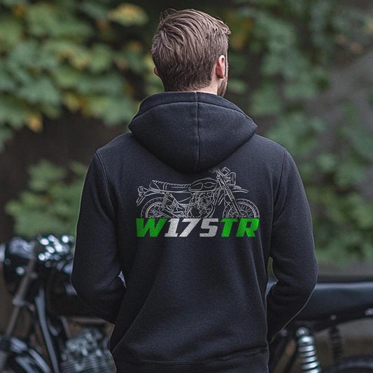 Kawasaki W175TR 2023 - 2024 Inspired Hoodie - Motorcycle Sweatshirt for Riders