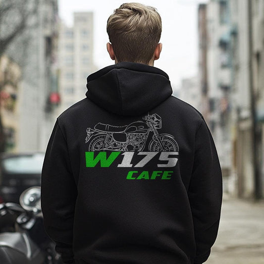 Kawasaki W175 Cafe 2017 - 2024 Inspired Hoodie - Motorcycle Sweatshirt for Riders