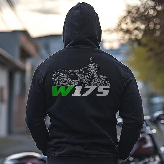 Kawasaki W175 2017 - 2024 Inspired Hoodie - Motorcycle Sweatshirt for Riders