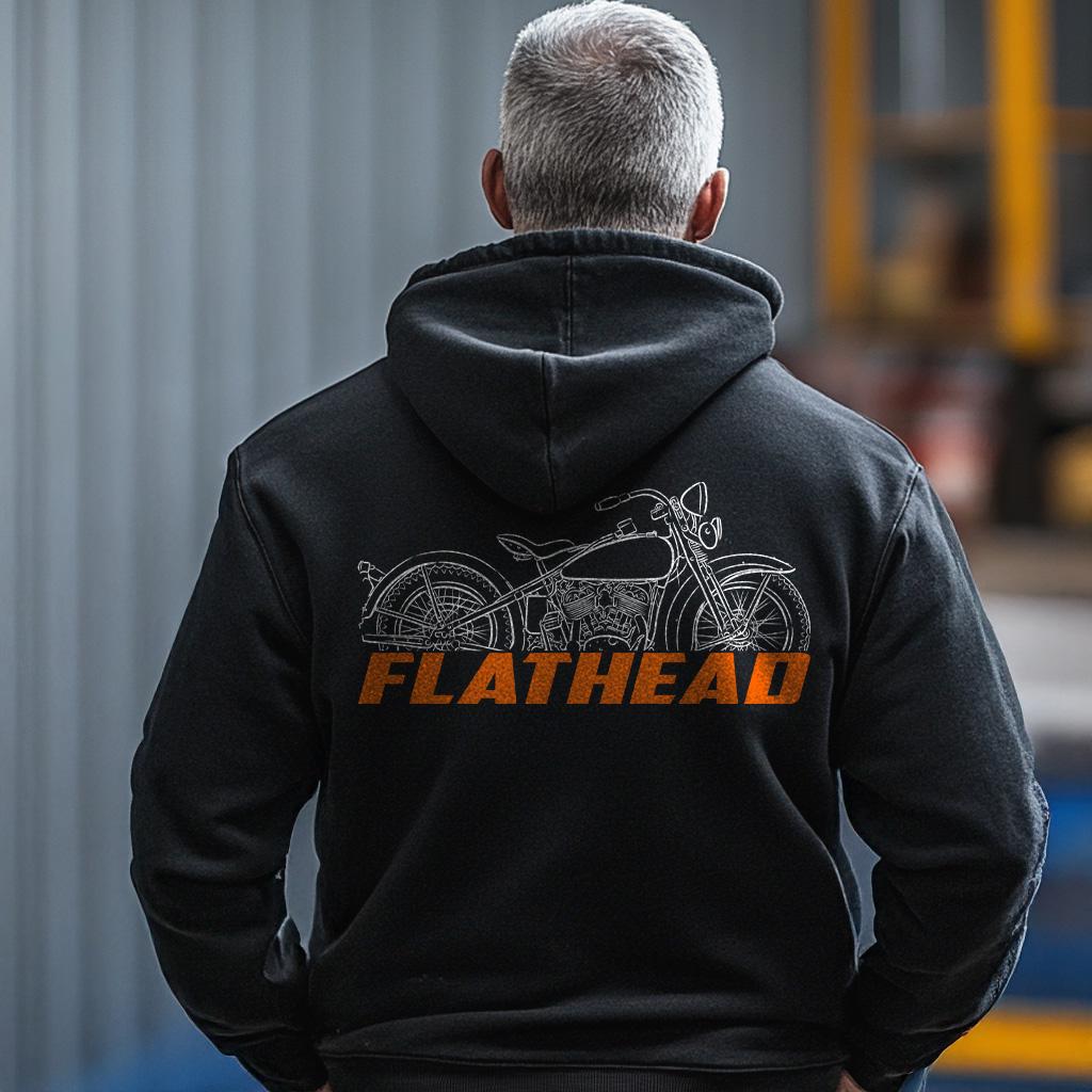 Harley-Davidson VE Flathead 1933 Inspired Hoodie - Biker Motorcycle Sweatshirt
