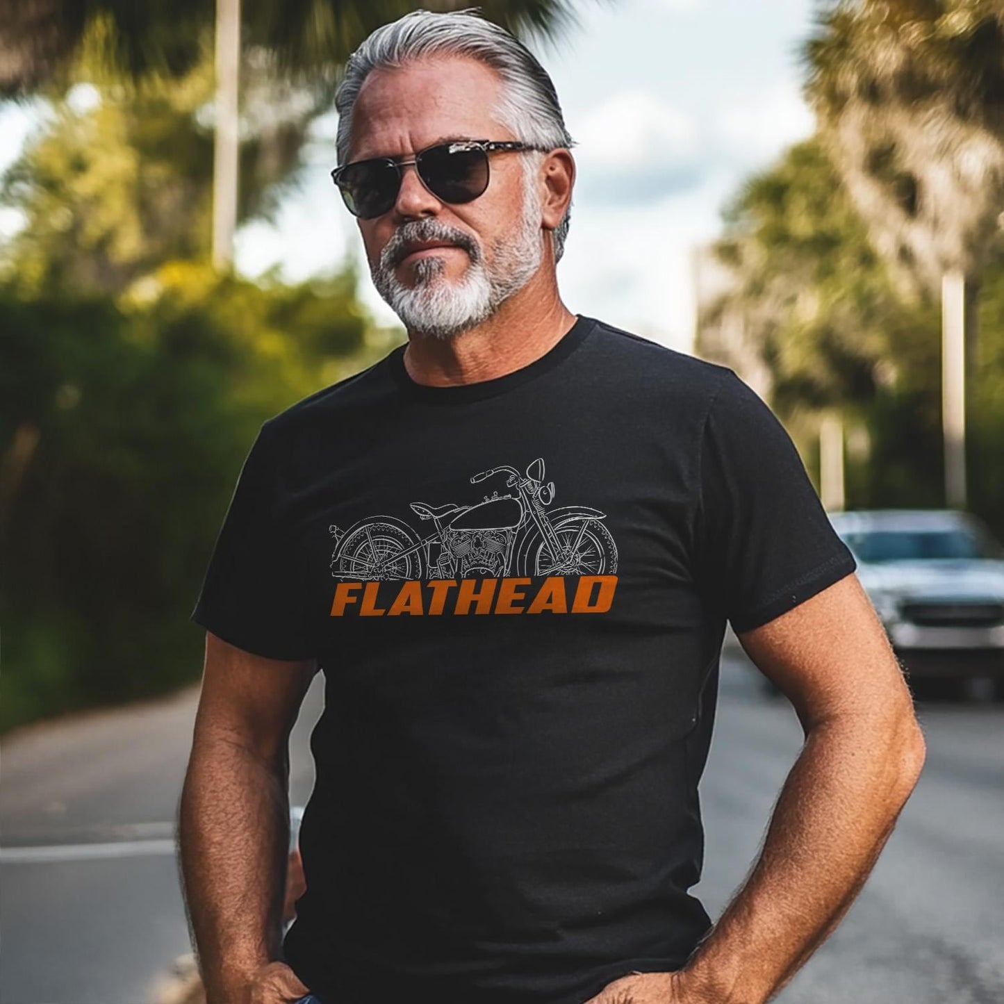 Harley-Davidson VD Flathead 1936 Inspired T-Shirt - Biker Motorcycle Tee Shirt