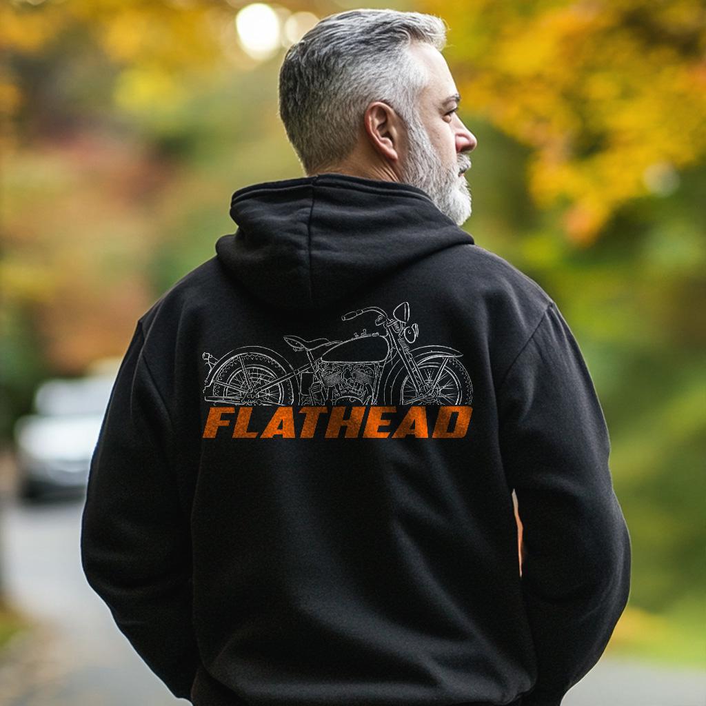 Harley-Davidson VD Flathead 1936 Inspired Hoodie - Biker Motorcycle Sweatshirt