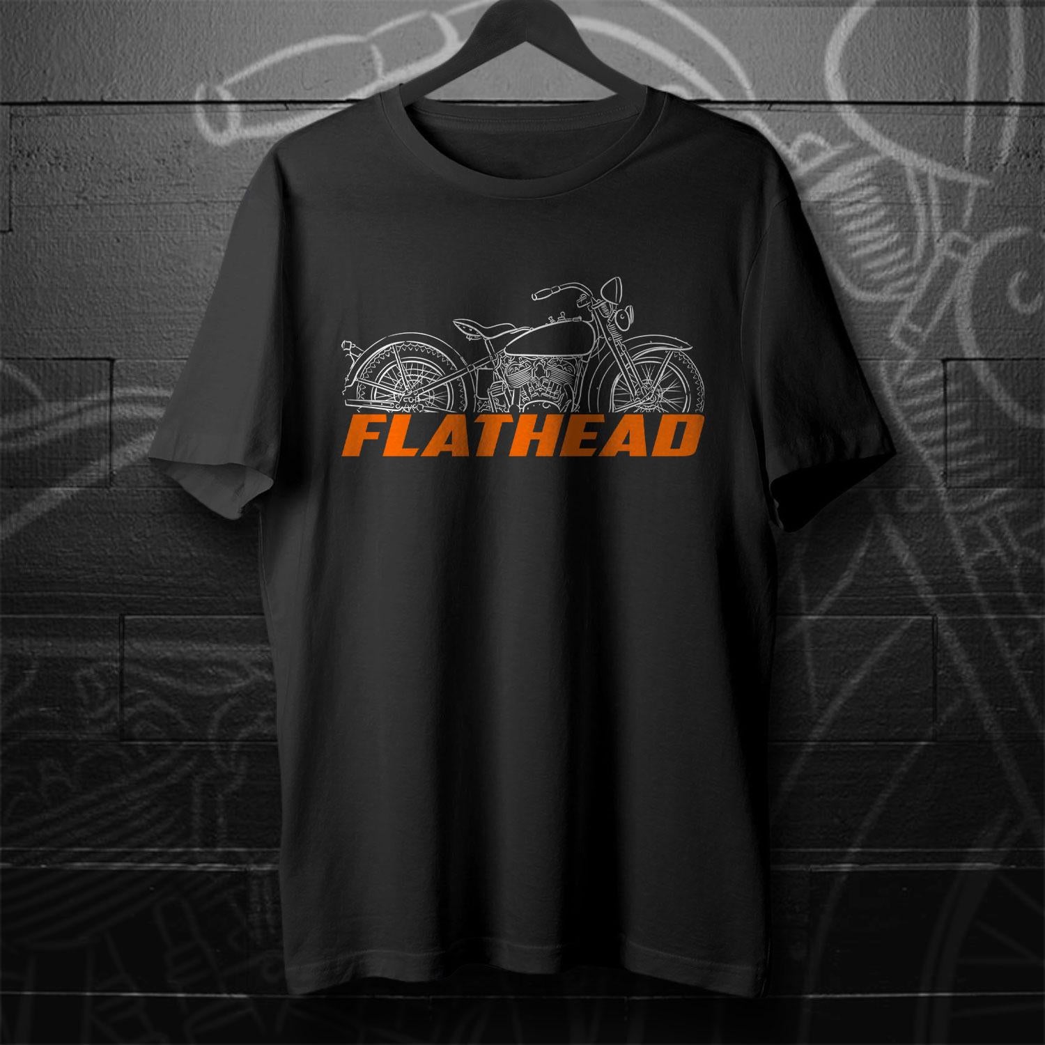 Harley-Davidson VD Flathead 1936 Inspired T-Shirt - Biker Motorcycle Tee Shirt