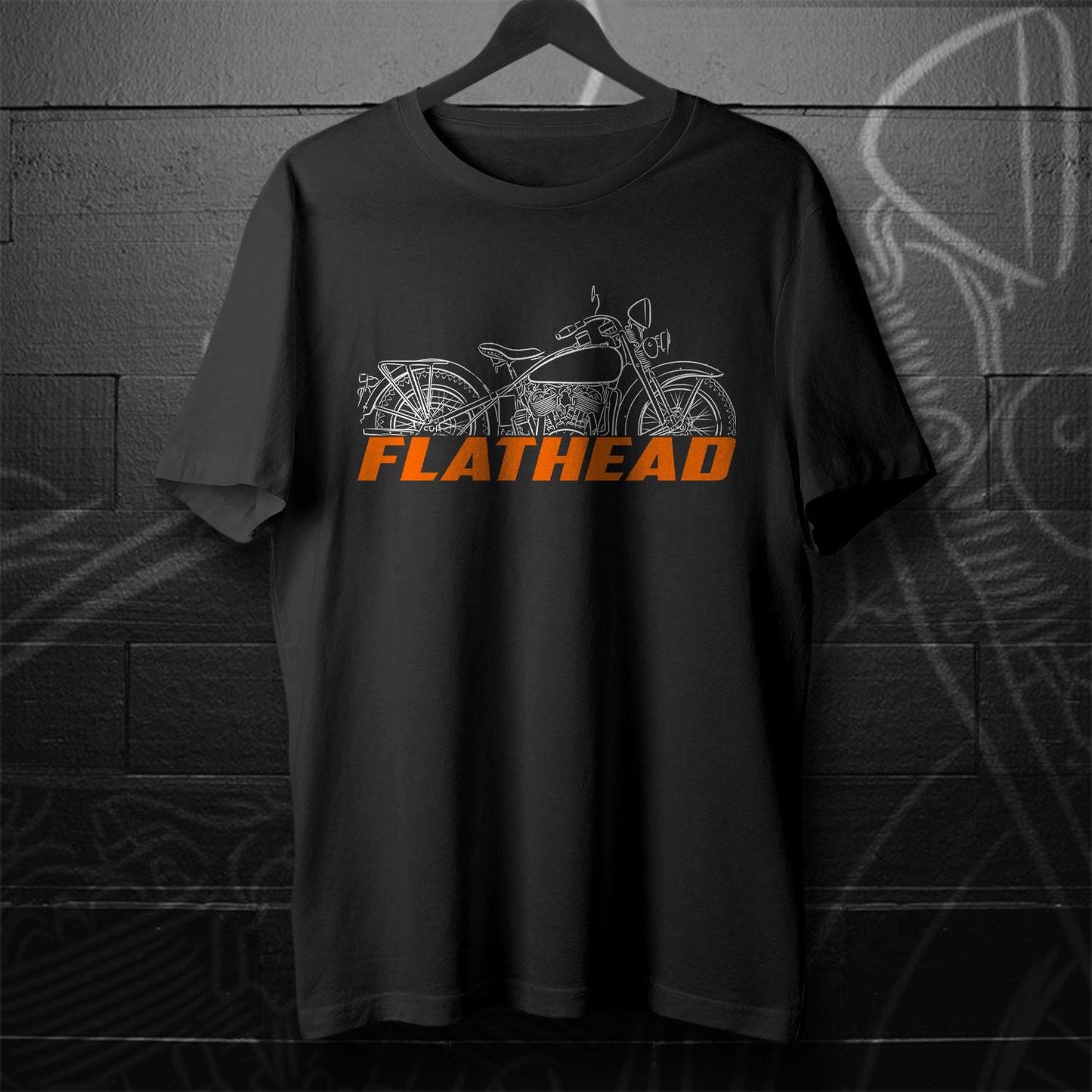 Harley-Davidson V Flathead 1930 - 1933 Inspired T-Shirt - Biker Motorcycle Tee Shirt