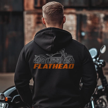 Harley-Davidson V Flathead 1930 - 1933 Inspired Hoodie - Biker Motorcycle Sweatshirt