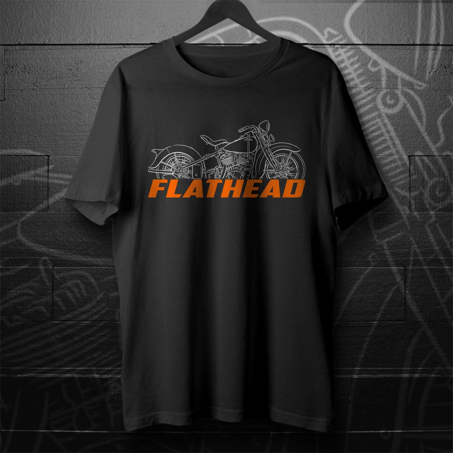 Harley-Davidson UMG Flathead 1937 - 1940 Inspired T-Shirt - Biker Motorcycle Tee Shirt