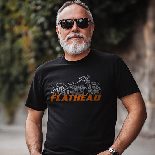 Harley-Davidson UH Flathead Inspired T-Shirt - Biker Motorcycle Tee Shirt